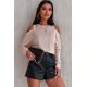 thumbnail image 3 of ABPHQTO Sudadera caqui con hombros descubiertos para mujer, 3 of 5