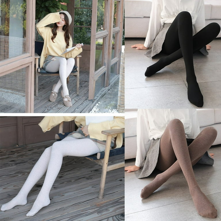 Comfortable Women Infinity Show Thinness High Elasticity Warm Cotton Tights  Stockings And Pantyhose Stirrup Leggings LIGHT GRAY 