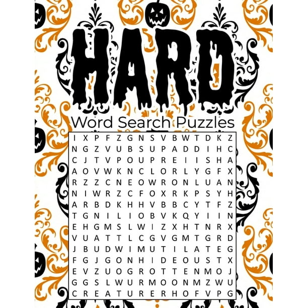 hard word search puzzles wordsearch puzzles for adults halloween word search for kids ages 4 8 large print search a word books halloween word search puzzles easy puzzles and solutions paperback walmart com