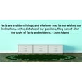 thumbnail image 1 of Design With Vinyl Facts Are Stubborn Things; And Whatever May Artwork Be our Wishes Our Inclinations, or The Dictates Wall Decal for Family - Themed Wall Décor Size: 6 In x 16 In, 1 of 3
