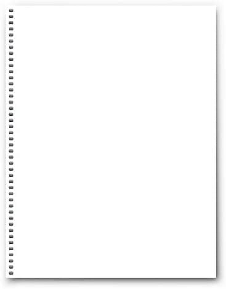 PrintWorks Professional Prepunched Paper, 8.5 x 11, 24 lb, 44-Hole Spiral Coil (4:1 Pitch) Binding Paper, 500 Sheets, White (04147)