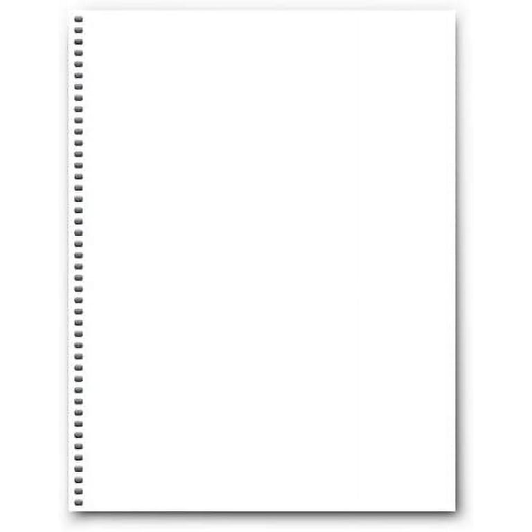 PrintWorks Professional Prepunched Paper, 8.5 x 11, 24 lb, 44-Hole Spiral  Coil (4:1 Pitch) Binding Paper, 500 Sheets, White (04147)