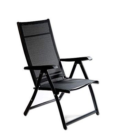 Heavy Duty Durable Adjustable Reclining Folding Chair Outdoor Indoor ...