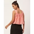 thumbnail image 3 of Moomaya Printed Cotton Crop Top For Women, Sleeveless Square Neck Summer Top, 3 of 8