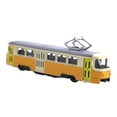 thumbnail image 3 of Tranvía eléctrico a escala 1:90, regalo de cumpleaños, coleccionable, decorativo e interactivo. Amarillo, 3 of 9