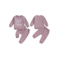 thumbnail image 2 of BemeyourBBs Toddler Baby Boy Girl Spring Fall Winter Outfit Snacks Are My Love Language Sweatshirt And Jogger Pants Set Infant Boys Girls Clothes, 2 of 9