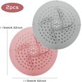 thumbnail image 3 of 2Pcs Shower Drain Cover, Easy to Clean and Install Shower Drain Cover, Drain Hair Catcher with Suction Cup, Shower Drain Protector Cover for Kitchen and Bathroom, 3 of 5