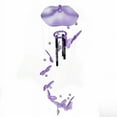 thumbnail image 2 of LHWEN Indoor Chime Butterflies Decor Garden Window Wind Bedroom Ornament Craft Hanging Decoration Purple Blue Plastic Metal Wind Chime 75cm Good Luck Charm Sweet Sounding Relaxing Home Decoration, 2 of 6