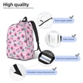 thumbnail image 5 of Balery Cherry Strawberry Vintage Canvas Backpack for Men and Women - Large Capacity, Durable Travel Laptop Bag for School, Work, Hiking, and Outdoor Activities, 5 of 7