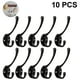 thumbnail image 1 of 10 Pa Rustic Coat Hooks Wall Mounted Heavy Duty Dual Hooks R Double Robe Hooks Utility Hooks With Screws For Hanging Coat, Bag, Hat, Towel, Cup, 1 of 3