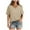 Beige, variant on YOUSNH Women's T Shirt V Neck Short Sleeved Casual Loose T Shirt Top Will Be Popular in 2024 T-shirts for Women 2024 Blue M