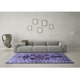 thumbnail image 3 of Ahgly Company Machine Washable Indoor Rectangle Persian Blue Traditional Area Rugs, 5' x 8', 3 of 4