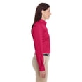 thumbnail image 4 of Harriton Ladies' Foundation 100% Cotton Long-Sleeve Twill Shirt with&nbsp;Teflon™ - M581W, 4 of 4