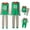 2413-Green, variant on ZAXARRA Family Matching Pajamas Christmas Family Pajamas Matching Sets Matching Christmas Pajamas for Family