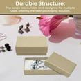 thumbnail image 5 of Novel Box 100 Pack Kraft Cardboard Cotton Filled Jewelry Gift Boxes 2.5x1.62x1 Inches with Lids, 5 of 8