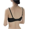 thumbnail image 5 of Sports Bra for Women Full-Coverage Bra Feature V-Neck Soft Bra Style W-791 Black L, 5 of 7