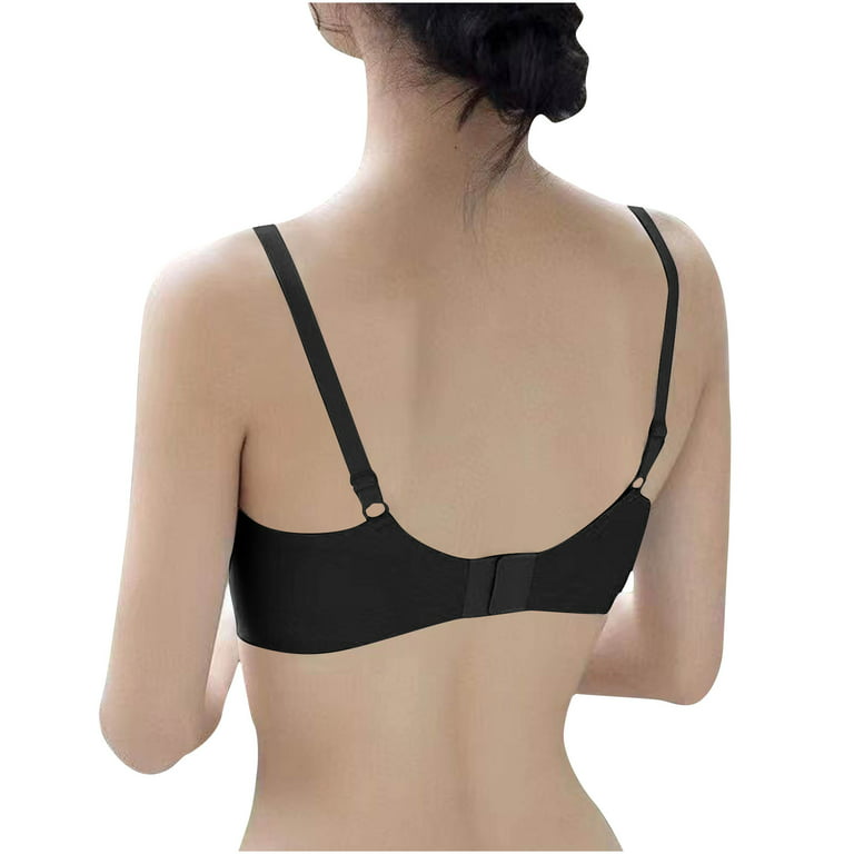 Comfortable Bras, Seamless Wire Free Everyday Bras , V Neck Soft and Light  Basic Bras for Women 