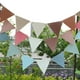 thumbnail image 5 of Banderín pieza banderas triangulare guirnalda colgante, banderine artesanía DIY para aniversario, vacacione Camping, decoración interior Azul Sunnimix Banderas del banderín, 5 of 8