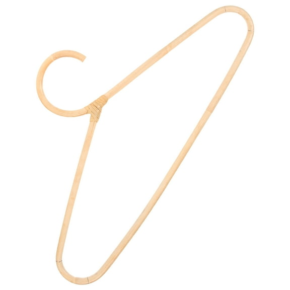 NIYANGLE 1Pack Handmade Wooden Clothes Hanger for Adults Khaki 14.4x8.1x0.5in