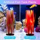 thumbnail image 4 of Uxcell 2-Pack Planta de Kelp Brillante para Acuario, Decoración de Plantas de Tanque de Peces de Silicona Suave Coral Artificial de Fluorescencia [Rojo], 4 of 7