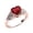 Rose gold, variant on YYKihy Women Ring Colorful Zircon Wedding Jewelry Rings Size Alloy 6-10 Gift Finger