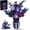 Purple, variant on Syrinx Bouquet Building Block Set Compatible with Lego Flowers with Vase Rose Sunflower Botanical Collection for Adult Girls (Purple)