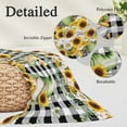 thumbnail image 3 of Spring Gnomes Throw Pillow Covers, Botanical Budding Sunflowers Buffalo Plaid Soft Breathable Pillow Cases with Invisible Zipper, Toddler Pillowcases for Couch Bed Sofa Chair 12x20 Inches, 3 of 9