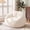 Beige, variant on Adult Bean Bag Chair,Cat-paw Shaped Bean Bag Sofa,Super Soft Plush Reading Chair,High Elasticity Lazy Sofa,Suitable for Living Room and Bedroom,No Assembly Required,Blue,Single