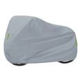 thumbnail image 1 of Graflsoa All-Season XL Silver Motorcycle Cover - Heavy-Duty 210D Oxford Cloth, Waterproof, Dustproof, UV Resistant, Adjustable Strap, Compact & Portable Design, 1 of 6