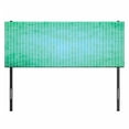 thumbnail image 3 of Teal Headboard, Square Pixel Like Mosaic Pattern Simplistic Modern Contemporary Design Illustration Print, Upholstered Decorative Metal Bed Headboard with Memory Foam, Full Size, Green, by Ambesonne, 3 of 4