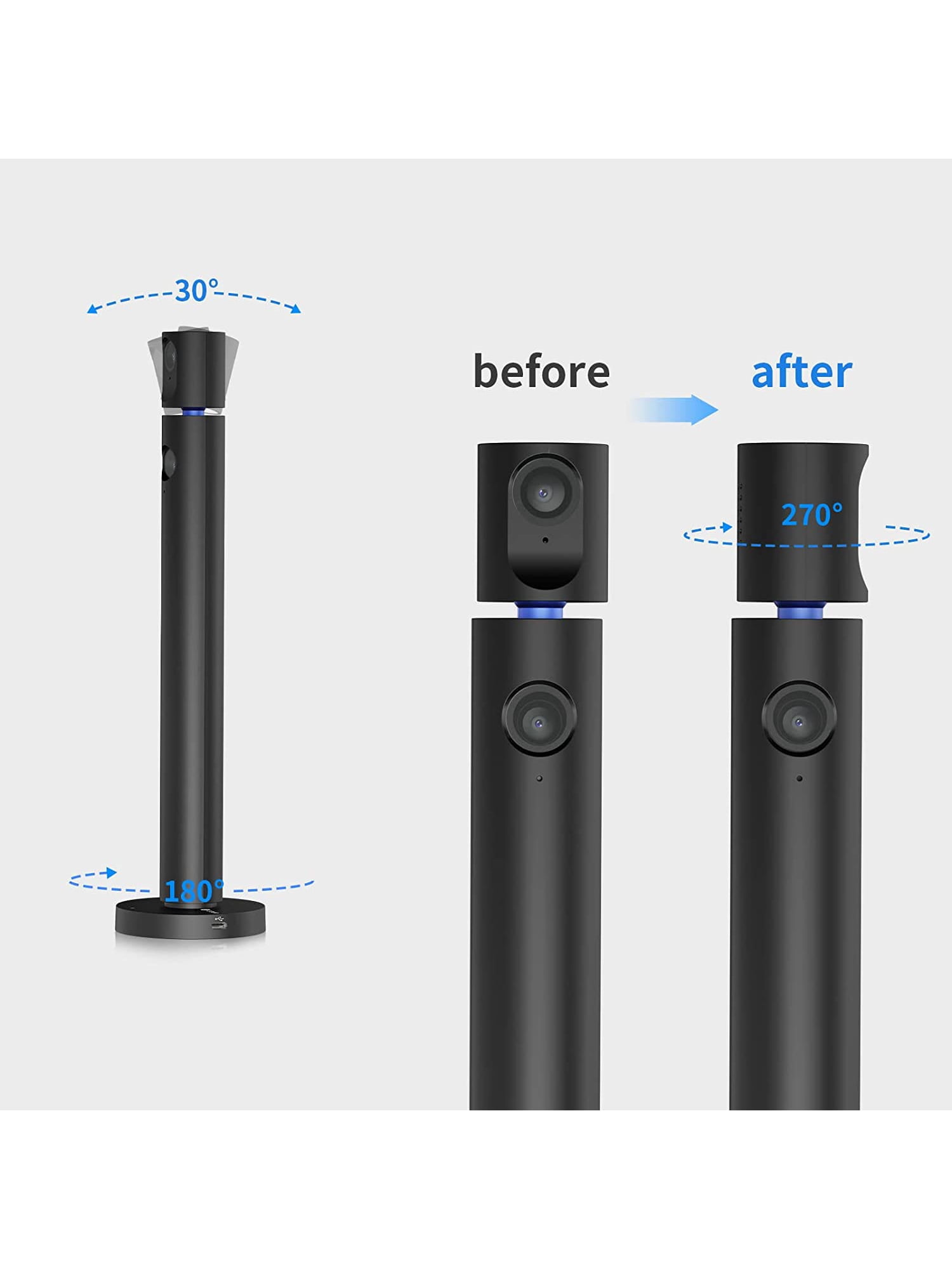CZUR Halo Streaming No-Mount 1080P Dual Webcam with Microphone, 90 Degree View and Compatible with Skype, Zoom, TikTok, Twitch and FaceTime for Conference, Gaming, Podcast