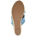 thumbnail image 6 of Journee Womens Shanni Wedge Heel Espadrille Sandals, 6 of 10