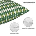 thumbnail image 3 of Yiaed Light Green Squares Print Pillow Covers Super Soft Decorative Square Throw Pillow Covers Case Cushion Covers for Sofa Couch Bedroom Car Decor（No pillow core）-16"x16", 3 of 7