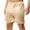 Beige, variant on Mens Satin Boxer Shorts Silk Feeling Sleep Shorts Underwear Silky Pajama Bottoms Sleepwear with Elastic Waistband