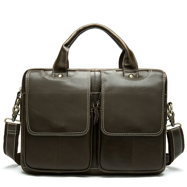 Men's Briefcases Bags Men's Genuine Leather Laptop Bag Messenger Bag