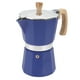 thumbnail image 1 of Cafetera De Estufa, Aislamiento Térmico Azul, Cafetera Italiana De Aluminio Resistente A Altas Temperaturas Para Oficina ANGGREK Otros, 1 of 8