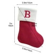 thumbnail image 4 of HBBKVI 10" Knitted Christmas Stockings with Initials, Embroidered Monogram Christmas Socks for Chirstmas Tree Fireplace, Christmas Stockings Gift Bag, 4 of 7
