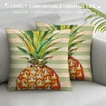 thumbnail image 3 of PHYHOO Summer Decorative Throw Pillow Covers, Fruit Love Heart Yellow Green Cushion Case Decor, Stripes Home Decoration for Sofa White, 3 of 5