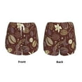 thumbnail image 5 of Xecao's Coffee and Flowers for a double-layer running short for women, perfect for gym, tennis, and more, featuring a convenient pocket., 5 of 9