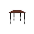 thumbnail image 5 of Regency 36 x 23 x 19 in Trapezoid Height Adjustable Kids Learning School Desk- Cherry, 5 of 6