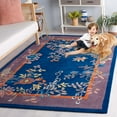 thumbnail image 3 of SAFAVIEH Metro Louise Floral Area Rug, Navy/Brown, 4' x 6', 3 of 8