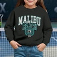 thumbnail image 2 of Godom Girls Oversized Crewneck Sweatshirts Kids Fashion Fleece Drop Shoulder Pullover 2-7 Years, 2 of 4