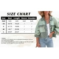 thumbnail image 5 of Chouyatou Women's Cropped Waffle Knit Jacket Boyfriend Button Down Shirt Shacket Tops, 5 of 6
