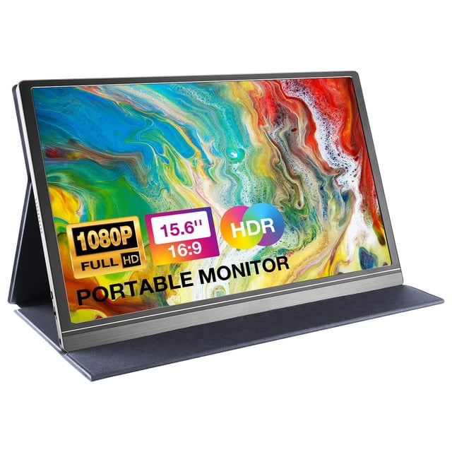 Monitor portátil Goojodoq 15.6 pulgadas Full HD USB-C Black