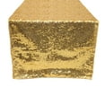 thumbnail image 3 of Your Chair Covers - 14 x 108 Inch Glitz Sequin Table Runner Gold, 3 of 5