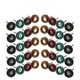 thumbnail image 2 of 40 25mm Abrasive Buffing Wheels, Polishing Accessories for Dremel Rotary Tools, 80/150/240/300 Grit, Scouring Pad and Metal Shank, 2 of 5
