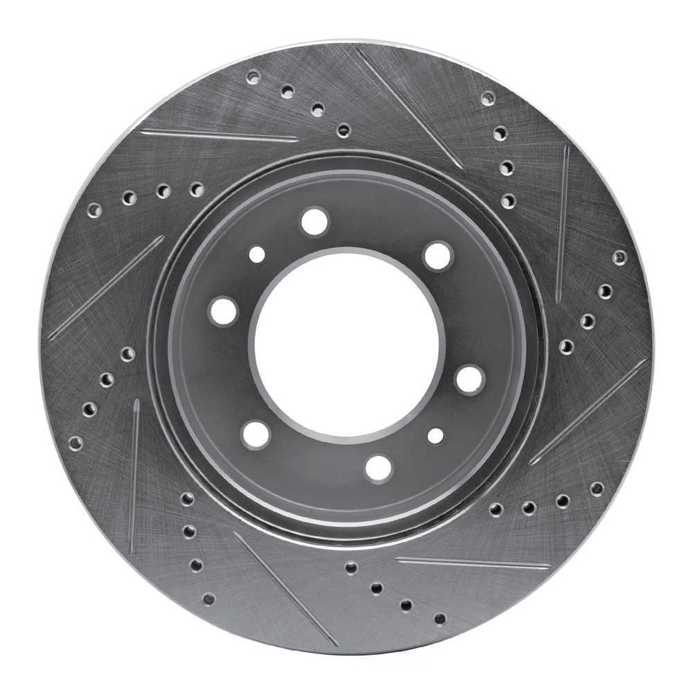 Dynamic Friction Company 631-93000L DFC Brake Rotor - Drilled And Slotted - Silver