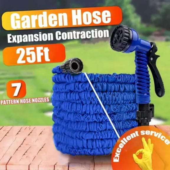 PURELY- Garden Hose, Ultra Lightweight & Super Flexible Water Hose With Spray Nozzle