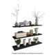 thumbnail image 1 of Repisa Santiago Juego De 3 Repisas Organizadoras Tipo Flotante De Pared Madera negra 80x20 Cm, 1 of 7