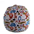 thumbnail image 2 of Puf de lona encriptada gruesa con patrón de dibujos animados para niños, juguete de peluche, puf para sofá perezoso, 2 of 3